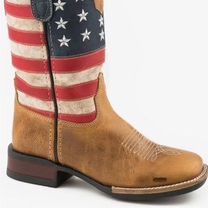 Kids Roper American Flag Boots (toddler)